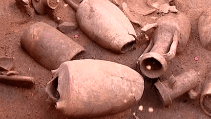 Les caves à amphores découvertes depuis le 19e siècle sur le site archéologique de Châteaumeillant (Cher) sont spécifiques aux Bituriges, un peuple de Gaule celtique 
 (Capture d&#039;écran / Culturebox)