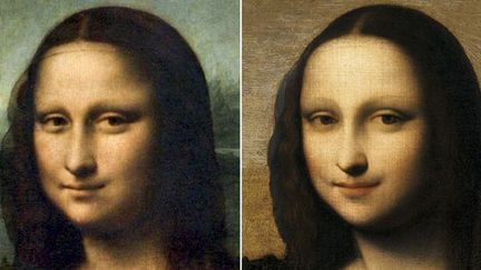 La Joconde du Louvre et la Joconde de Zurich.
 (Mona Lisa Foundation / AFP)