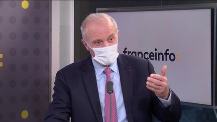 Florent Menegaux, le président de Michelin, invité de franceinfo le 15 février 2022. (FRANCEINFO / RADIO FRANCE)