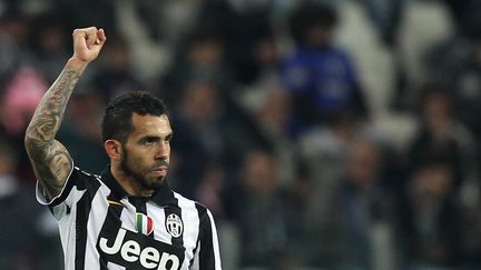 Carlos Tevez (Juventus Turin) est actuellement le meilleur buteur du championnat d'Italie. (MARCO BERTORELLO / AFP)