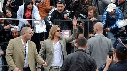 Brad Pitt arrive sur la Croisette
 (ANNE-CHRISTINE POUJOULAT / AFP)