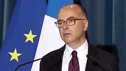 &nbsp; (Bernard Cazeneuve est intervenu ce matin depuis l'hôpital de Garches © Capture d'écran itélé)