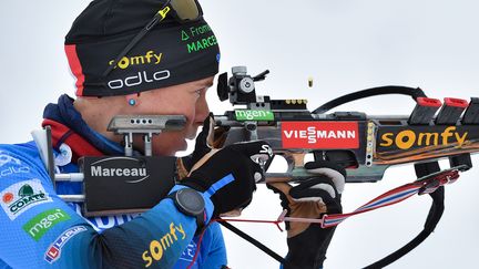 La Française&nbsp;Anais Bescond a terminé deuxième du sprint dames au Grand-Bornand,&nbsp;jeudi 16 décembre. (MARTIN SCHUTT / DPA / MAXPPP)