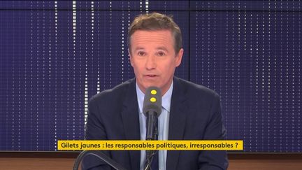 Nicolas Dupont-Aignant était l'invité de franceinfo samedi 17 novembre. (FRANCEINFO)