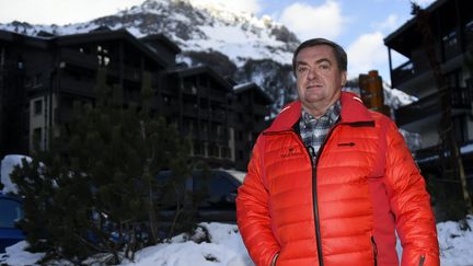 Marc Bauer, le maire de Val-d'Isère, le 26 janvier 2017 à Val-d'Isère. (ALEXANDRE MARCHI / MAXPPP)