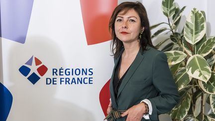 La présidente des Régions de France, Carole Delga, pose le 9 juillet 2021, à Paris. (VINCENT ISORE / MAXPPP)