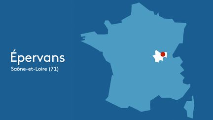 Carte : Epervans (FRANCEINFO)