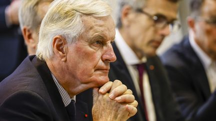 Prime Minister Michel Barnier, September 7, 2024. (OLIVIER CORSAN / MAXPPP)