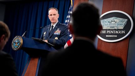 Le secrétaire général de presse du Pentagone, Pat Ryder, s'adresse aux journalistes à Arlington, en Virginie, le 3 septembre 2024. (ANDREW HARNIK / GETTY IMAGES NORTH AMERICA / AFP)