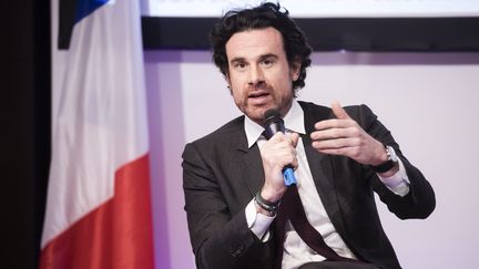 Mathias Vicherat s'exprime lors d'un débat organisé par le Medef, le 2 mars 2020, à Paris. (MAXPPP)