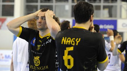 Les joueurs de Dunkerque Guillard et Nagy