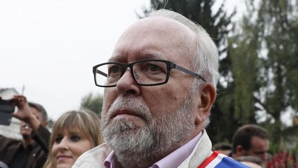 Le trésorier du Front national Wallerand de Saint-Just, le 8 ocotbre 2016. (THOMAS SAMSON / AFP)