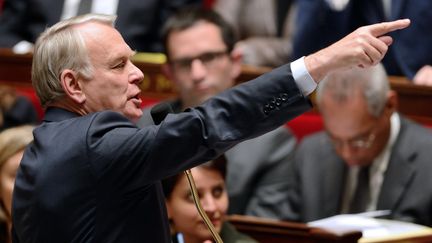 Jean-Marc Ayrault s'exprime devant les d&eacute;put&eacute;s, le 26 mars 2013, &agrave; l'Assembl&eacute;e nationale, &agrave; Paris. (ERIC FEFERBERG / AFP)