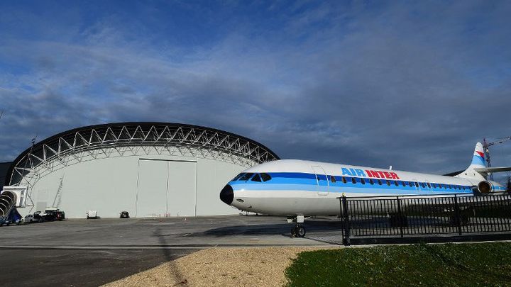 Un avion de l'ex-compagnie Air Inter exposé à l'extérieur du musée Aeroscopia à Blagnac
 (ERIC CABANIS / AFP)