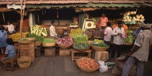 Devajara Market à Mysore, dans l'Etat de Karnatak (sud de l'Inde) (AFP - Photononstop - TIBOR BOGNAR)