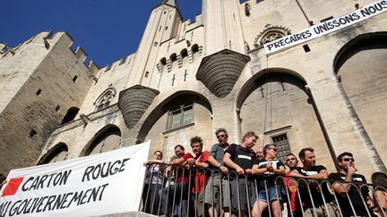  (Une grève des intermittents fin juin à Avignon © Maxppp)