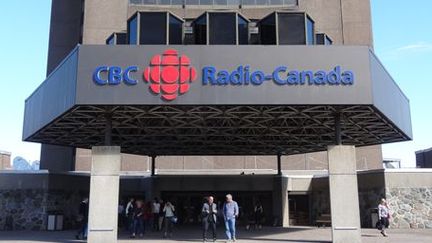 L'entrée du siège de Radio Canada à Montréal le 8 mai 2013. (FTV - Laurent Ribadeau Dumas)