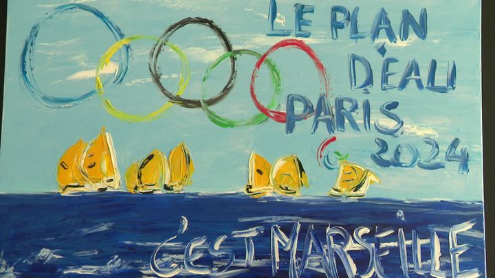 À Marseille, on ne parle plus du Plan d'Aou mais du plan d'eau pour accueillir les Jeux olympiques de Paris 2024. L'œuvre est signée Lionel Sauzereau. (FRANCE 3)