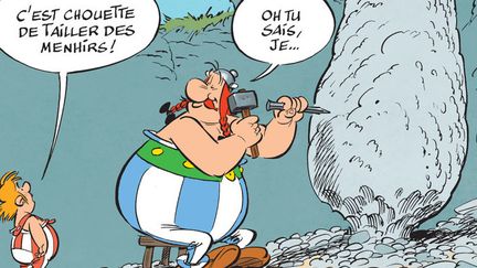 Extrait de la planche extraite du prochain Astérix, à paraître en octobre 2017
 (ASTERIX ® - OBELIX ® / © 2017 LES EDITIONS ALBERT RENE / AFP)