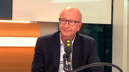 Martin Piechowski, PDG de Chronopost, filiale de La Poste, le 14 septembre 2017 sur franceinfo. (FRANCEINFO / RADIOFRANCE)