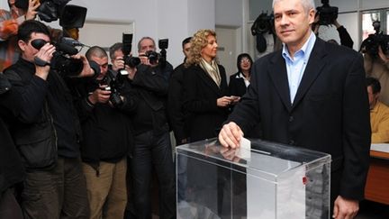 Le président  Boris Tadic (© AFP/DIMITAR DILKOFF)