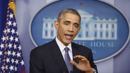 &nbsp; (Barack Obama lors de sa conférence de presse annuelle ce vendredi © Reuters-Larry Downing)