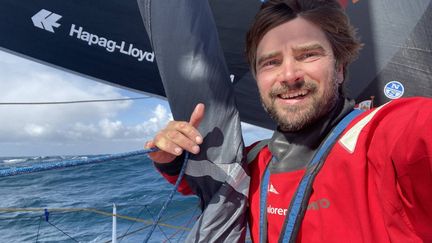 Le navigateur Boris Herrmann sur le Vendée Globe. (Boris Hermann / Seaexplorer - YC de Monaco)