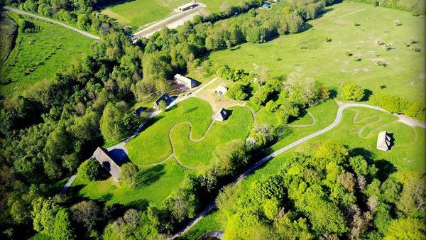 Gaelle Rousseau cultive son thé sur l'éco-domaine du Bouquetot, en Normandie.&nbsp; (ISABELLE MORAND / DR / RADIO FRANCE / FRANCE INFO)