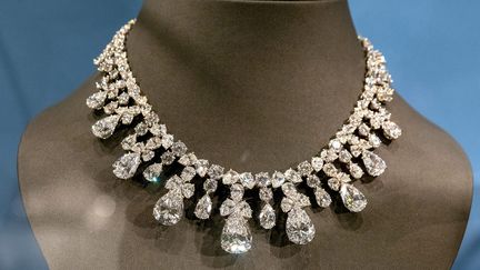 Collier en diamants de Marie-Antoinette. Photo d'illustration.&nbsp;
 (GREGORY YETCHMENIZA / MAXPPP)