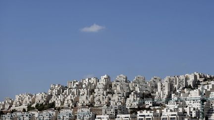 Le quartier de colonisation de Har Homa, &agrave; J&eacute;rusalem-Est, le 29 octobre 2014. (AHMAD GHARABLI / AFP)