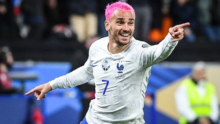 Antoine Griezmann, le 24 mars 2023 à Paris. (MATTHIEU MIRVILLE / AFP)