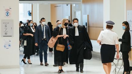 Le premier jour du procès des attentats de janvier 2015, à Paris, le 2 septembre 2020.&nbsp; (MARIE MAGNIN / HANS LUCAS / AFP)