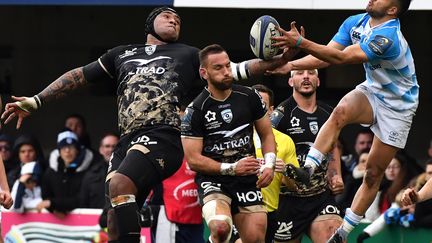 Le 20 janvier 2018, lors du match de Coupe d'Europe entre Montpellier et Leinster. (PASCAL GUYOT / AFP)