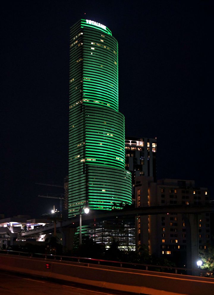 La Miami Tower, à Miami (Floride), le 2 juin 2017. (LARRY MARANO /SHUTTERSTOCK / REX / SIPA)