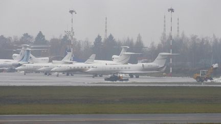 &nbsp; (L'aéroport de Vnoukovo où l'avion de Christophe de Margerie s'est écrasé le 20 octobre © Reuters-MAXIM ZMEYEV)