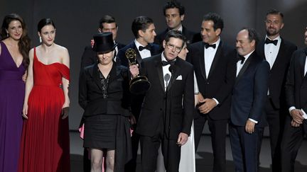 La série "Mme Maisel, femme fabuleuse" a créé la surprise aux Emmy Awards, le 17 septembre 2018, en raflant cinq prix, dont celui de la meilleure comédie. (KEVIN WINTER / GETTY IMAGES NORTH AMERICA)