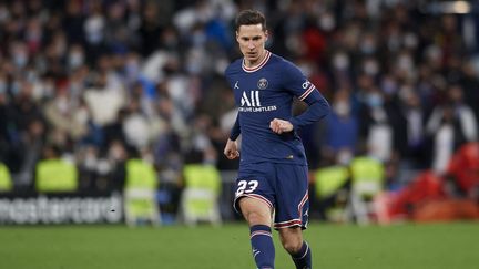 Le joueur de football Julian Draxler, lors d'un match du Paris-Saint-Germain, le 9 mars 2022 à Madrid (Espagne). (JOSE BRETON / NURPHOTO / AFP)