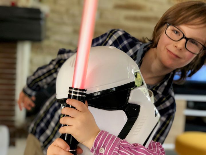 L'un des enfants de Maglie aussi fan de Star Wars.&nbsp; (MATTHIEU MONDOLONI / RADIO FRANCE)