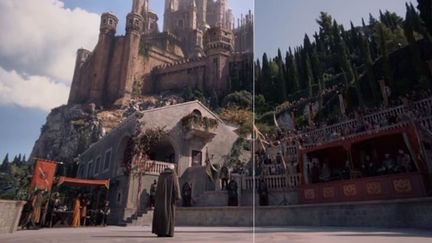 Capture d'&eacute;cran d'une vid&eacute;o du studio allemand Mackevision d&eacute;voilant son travail sur la saison 4 de la s&eacute;rie "Game of Thrones". (MACKEVISION / VIMEO)