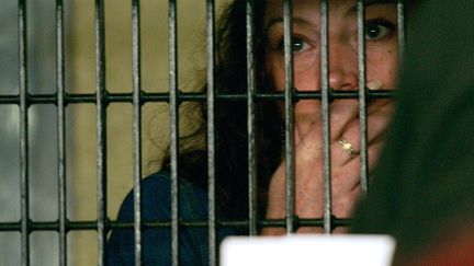 Florence Cassez, le 13 juin 2006, dans une prison de Mexico. (ALFREDO ESTRELLA / AFP)