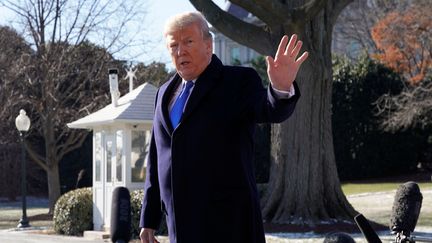 Le président américain Donald Trump, vendredi 5 janvier 2018 à la Maison Blanche à Washington (Etats-Unis). (KEVIN LAMARQUE / REUTERS)