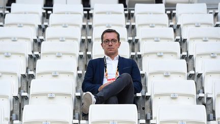 Le président de l'OM Jacques-Henri Eyraud (BORIS HORVAT / AFP)