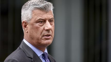 Le président du Kosovo, Hashim Thaci, à Pristina, le 16 juin 2020.&nbsp; (ARMEND NIMANI / AFP)