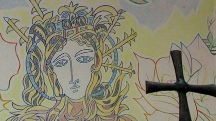 La Chapelle Cocteau - Fresque intérieure
 (France 3 / Culturebox)