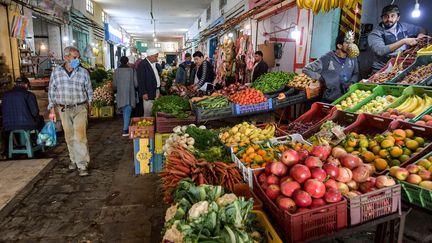 Le marché de Sidi Bouzid, le 28 octobre 2020. Photo d'illustration (FETHI BELAID / AFP)