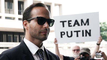 L'ancien conseiller de Donald Trump George Papadopoulos arrive au tribunal, à Washington, le 7 septembre 2018.&nbsp; (ALEX WONG / GETTY IMAGES NORTH AMERICA / AFP)