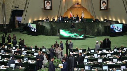 Le Parlement iranien, à Téhéran, le 26 mai 2019. (MUHAMMET KURSUN / ANADOLU AGENCY)