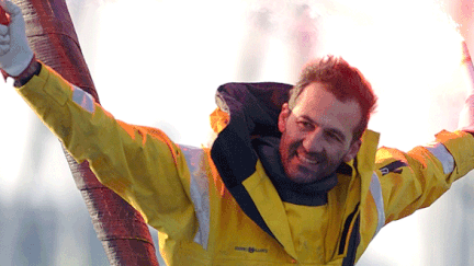 Le skipper italien Alessandro di Benedetto