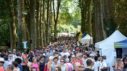 La forêt des livres, dimanche 27 août
 (GUILLAUME SOUVANT / AFP)