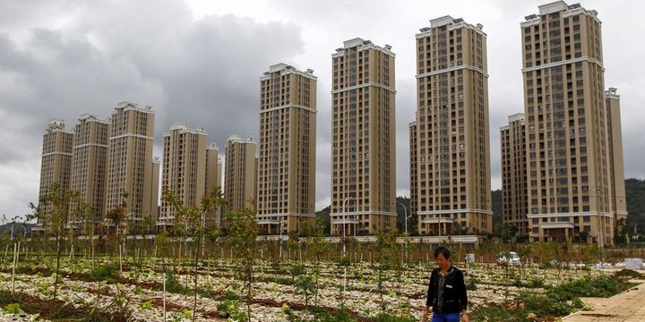 Immeubles vides dans la pronvince du Yunnan. Quartier Chengong août 2015 (Reuters/ Wong campion)